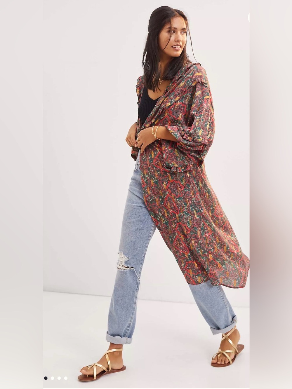Anthropologie Paisley Shine Kimono- NEW